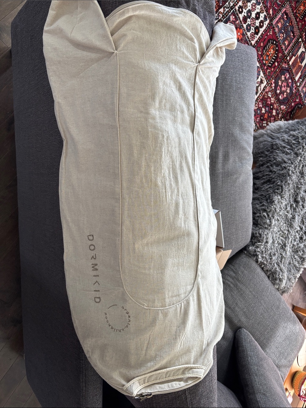 NWOT Dormikid organic natural linen cover for Dock A Tot deluxe